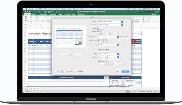 Printable Excel Navigation Flight Log